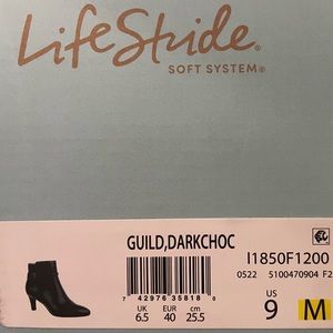 Life Stride Dark Chocolate heeled boots